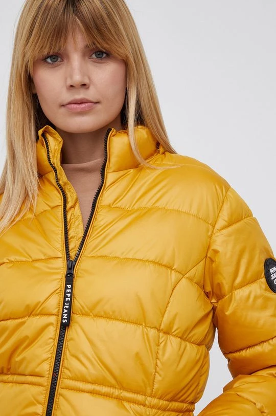 Κοντά μπουφάν Μπουφάν Pepe Jeans CAMILLE χρώμα: κίτρινο 6 Κοντά μπουφάν Μπουφάν Pepe Jeans CAMILLE χρώμα: κίτρινο - Image 4