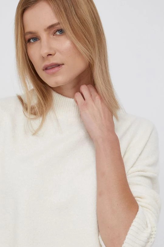 Χωρίς φερμουάρ Πουλόβερ Pepe Jeans BELLA χρώμα: άσπρο 6 Χωρίς φερμουάρ Πουλόβερ Pepe Jeans BELLA χρώμα: άσπρο - Image 4