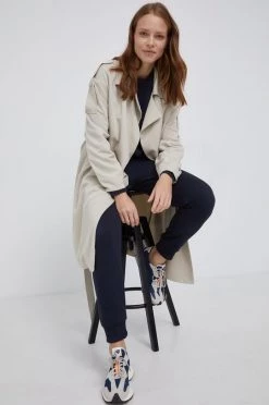 Παλτά Παλτό Pepe Jeans χρώμα: κρεμ