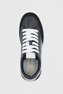 Sneakers Δερμάτινα παπούτσια Pepe Jeans μαύρο -Pepe Jeans Sales Store unnamed file 6318