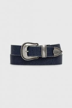 Ζώνες Δερμάτινη ζώνη Pepe Jeans MIRTA BELT χρώμα: ναυτικό μπλε