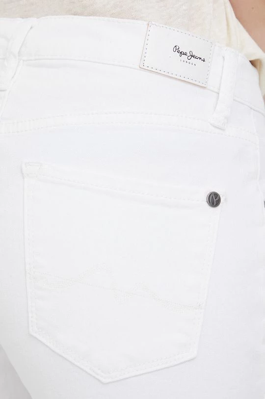 Slim και Skinny Τζιν παντελονι Pepe Jeans λευκό 6 Slim και Skinny Τζιν παντελονι Pepe Jeans λευκό - Image 4