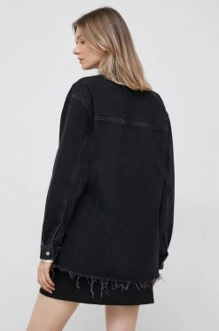 Μακριά μπουφάν Τζιν μπουφάν Pepe Jeans μαύρο, -Pepe Jeans Sales Store unnamed file 6436