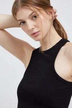 Αμάνικος Top Pepe Jeans μαύρο