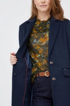 Παλτά Μάλλινο παλτό Pepe Jeans ναυτικό μπλε -Pepe Jeans Sales Store unnamed file 6513