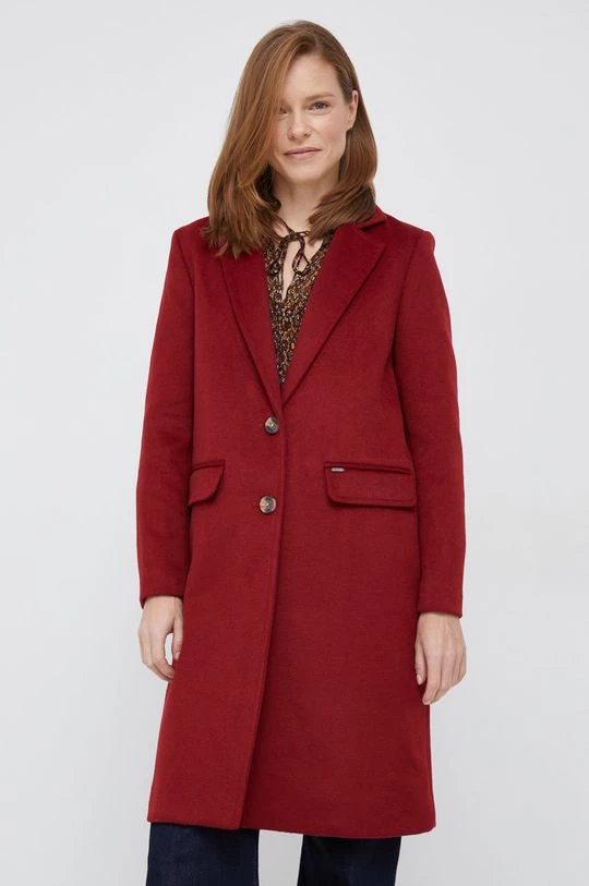 Παλτά Μάλλινο παλτό Pepe Jeans κόκκινο 4 Παλτά Μάλλινο παλτό Pepe Jeans κόκκινο - Image 2