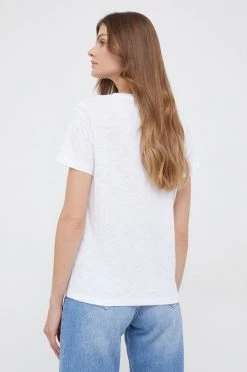 Κοντομάνικο Βαμβακερό μπλουζάκι Pepe Jeans άσπρο -Pepe Jeans Sales Store unnamed file 6544