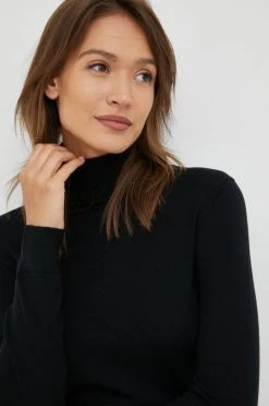 Χωρίς φερμουάρ Μάλλινο πουλόβερ Pepe Jeans χρώμα: μαύρο