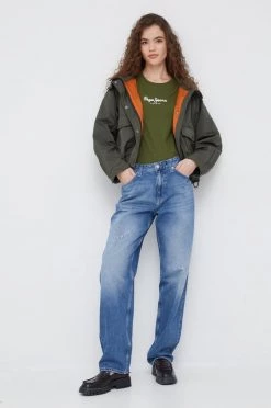 Κοντομάνικο Βαμβακερό μπλουζάκι Pepe Jeans πράσινο 8 Κοντομάνικο Βαμβακερό μπλουζάκι Pepe Jeans πράσινο -Pepe Jeans Sales Store unnamed file 6664