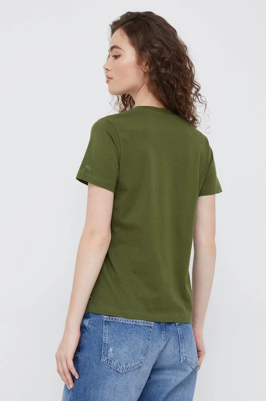 Κοντομάνικο Βαμβακερό μπλουζάκι Pepe Jeans πράσινο 5 Κοντομάνικο Βαμβακερό μπλουζάκι Pepe Jeans πράσινο - Image 3
