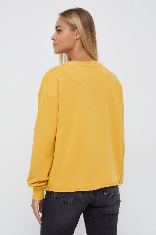 Χωρίς φερμουάρ Βαμβακερή μπλούζα Pepe Jeans χρώμα: κίτρινο 5 Χωρίς φερμουάρ Βαμβακερή μπλούζα Pepe Jeans χρώμα: κίτρινο - Image 3