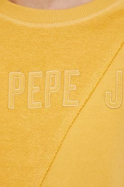 Χωρίς φερμουάρ Βαμβακερή μπλούζα Pepe Jeans χρώμα: κίτρινο 11 Χωρίς φερμουάρ Βαμβακερή μπλούζα Pepe Jeans χρώμα: κίτρινο -Pepe Jeans Sales Store unnamed file 6738
