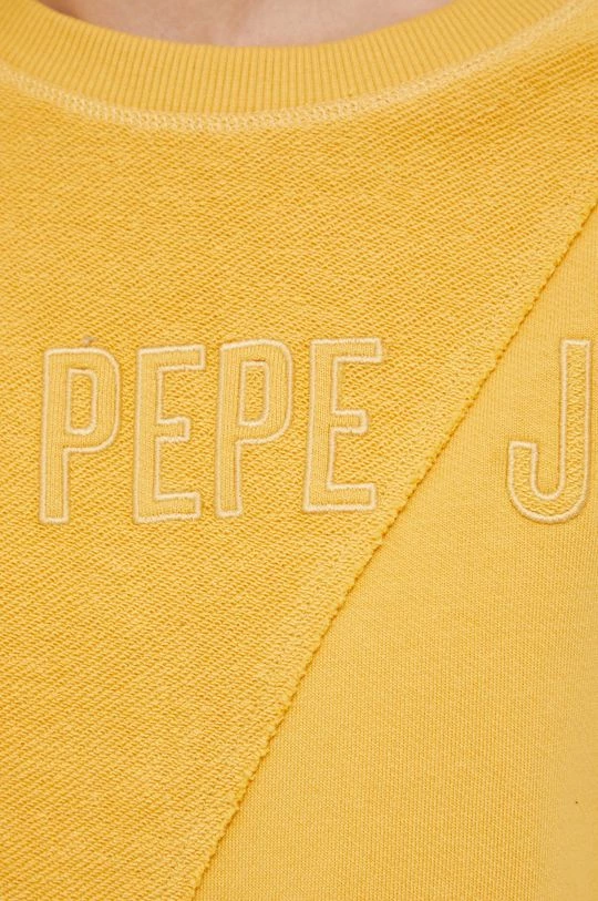 Χωρίς φερμουάρ Βαμβακερή μπλούζα Pepe Jeans χρώμα: κίτρινο 7 Χωρίς φερμουάρ Βαμβακερή μπλούζα Pepe Jeans χρώμα: κίτρινο - Image 5