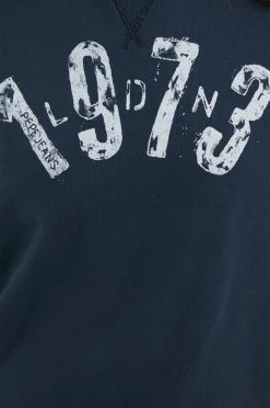 Χωρίς φερμουάρ Βαμβακερή μπλούζα Pepe Jeans χρώμα: ναυτικό μπλε -Pepe Jeans Sales Store unnamed file 6777