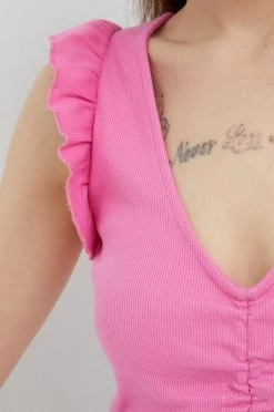 Αμάνικος Top Pepe Jeans μοβ -Pepe Jeans Sales Store unnamed file 6782