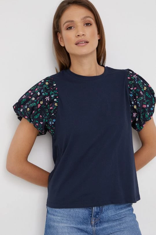 Κοντομάνικο Βαμβακερό μπλουζάκι Pepe Jeans ναυτικό μπλε 3 Κοντομάνικο Βαμβακερό μπλουζάκι Pepe Jeans ναυτικό μπλε