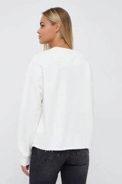 Χωρίς φερμουάρ Βαμβακερή μπλούζα Pepe Jeans χρώμα: άσπρο 9 Χωρίς φερμουάρ Βαμβακερή μπλούζα Pepe Jeans χρώμα: άσπρο -Pepe Jeans Sales Store unnamed file 682