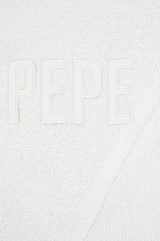 Χωρίς φερμουάρ Βαμβακερή μπλούζα Pepe Jeans χρώμα: άσπρο 7 Χωρίς φερμουάρ Βαμβακερή μπλούζα Pepe Jeans χρώμα: άσπρο - Image 5