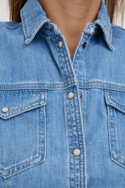 Πουκάμισα Τζιν πουκάμισο Pepe Jeans μπλε -Pepe Jeans Sales Store unnamed file 6856