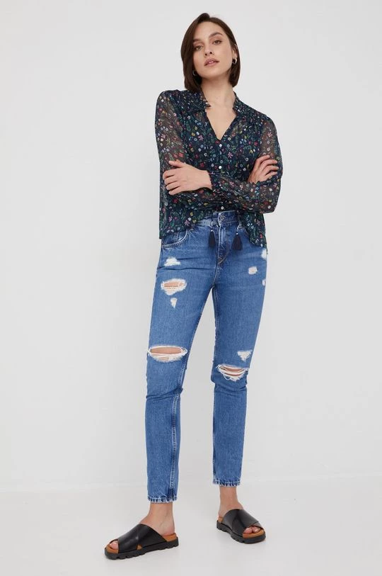 Μπλούζες Πουκάμισο Pepe Jeans ναυτικό μπλε 4 Μπλούζες Πουκάμισο Pepe Jeans ναυτικό μπλε - Image 2