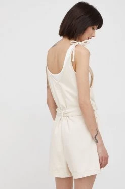 Ολόσωμες φόρμες Βαμβακερή φόρμα Pepe Jeans Zoe Ecru μπεζ 9 Ολόσωμες φόρμες Βαμβακερή φόρμα Pepe Jeans Zoe Ecru μπεζ -Pepe Jeans Sales Store unnamed file 6896