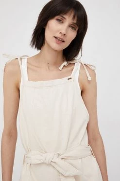 Ολόσωμες φόρμες Βαμβακερή φόρμα Pepe Jeans Zoe Ecru μπεζ 10 Ολόσωμες φόρμες Βαμβακερή φόρμα Pepe Jeans Zoe Ecru μπεζ -Pepe Jeans Sales Store unnamed file 6897