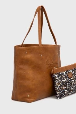 Τσάντες Shopper και Tote Τσάντα Pepe Jeans Bruna Bag καφέ -Pepe Jeans Sales Store unnamed file 6934