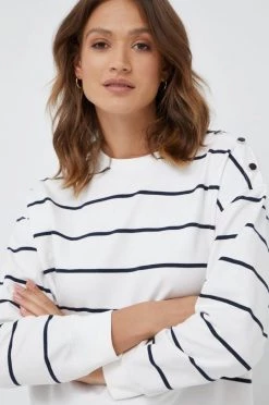 Χωρίς φερμουάρ Βαμβακερή μπλούζα Pepe Jeans χρώμα: άσπρο 10 Χωρίς φερμουάρ Βαμβακερή μπλούζα Pepe Jeans χρώμα: άσπρο -Pepe Jeans Sales Store unnamed file 714