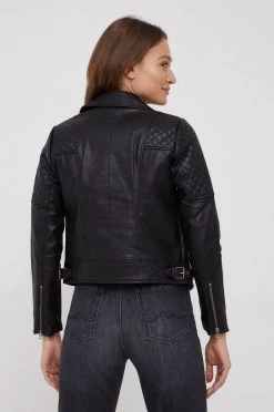 Κοντά μπουφάν Ραμόνεσκα Pepe Jeans χρώμα: μαύρο -Pepe Jeans Sales Store unnamed file 727