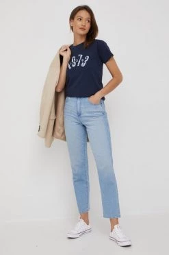 Κοντομάνικο Βαμβακερό μπλουζάκι Pepe Jeans ναυτικό μπλε -Pepe Jeans Sales Store unnamed file 737