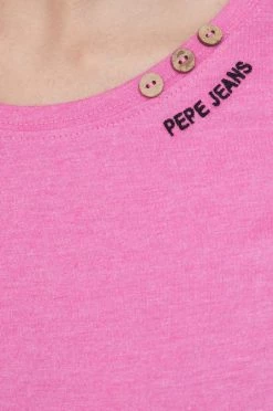 Κοντομάνικο Μπλουζάκι Pepe Jeans μοβ -Pepe Jeans Sales Store unnamed file 751