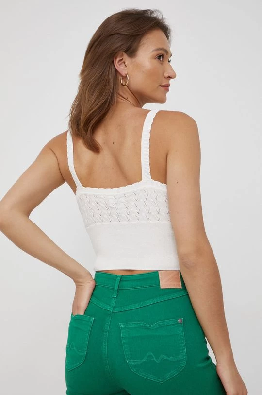 Αμάνικος Top Pepe Jeans άσπρο 5 Αμάνικος Top Pepe Jeans άσπρο - Image 3