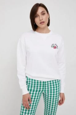 Χωρίς φερμουάρ Βαμβακερή μπλούζα Pepe Jeans χρώμα: άσπρο 9 Χωρίς φερμουάρ Βαμβακερή μπλούζα Pepe Jeans χρώμα: άσπρο -Pepe Jeans Sales Store unnamed file 765