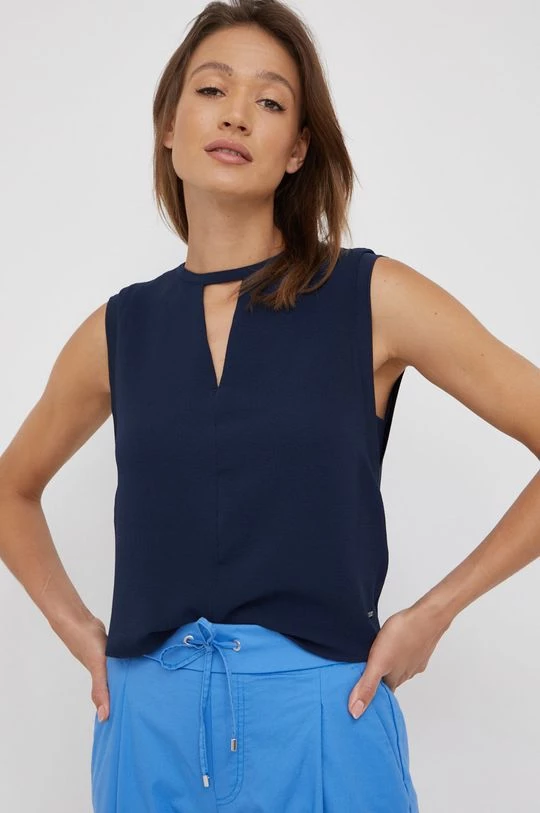 Μπλούζες Μπλουζάκι Pepe Jeans ναυτικό μπλε 3 Μπλούζες Μπλουζάκι Pepe Jeans ναυτικό μπλε