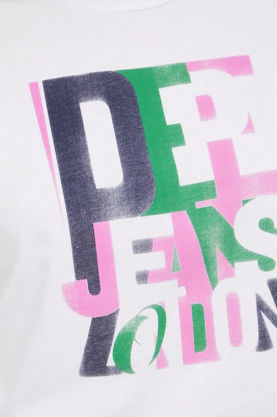 Αμάνικος Βαμβακερό τοπ Pepe Jeans άσπρο 8 Αμάνικος Βαμβακερό τοπ Pepe Jeans άσπρο - Image 6