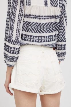 Σορτς Βαμβακερό σορτσάκι Pepe Jeans Suzie μπεζ -Pepe Jeans Sales Store unnamed file 796