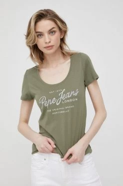 Κοντομάνικο Βαμβακερό μπλουζάκι Pepe Jeans Baia πράσινο 10 Κοντομάνικο Βαμβακερό μπλουζάκι Pepe Jeans Baia πράσινο -Pepe Jeans Sales Store unnamed file 862
