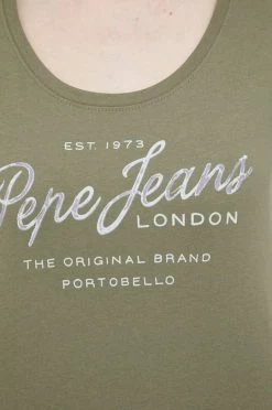 Κοντομάνικο Βαμβακερό μπλουζάκι Pepe Jeans Baia πράσινο 11 Κοντομάνικο Βαμβακερό μπλουζάκι Pepe Jeans Baia πράσινο -Pepe Jeans Sales Store unnamed file 863