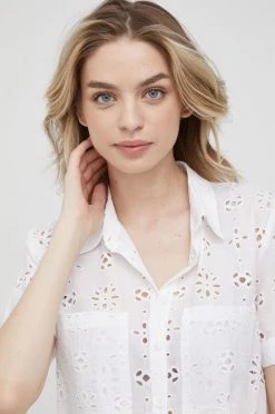 Ολόσωμες φόρμες Βαμβακερή φόρμα Pepe Jeans Linda άσπρο -Pepe Jeans Sales Store unnamed file 883