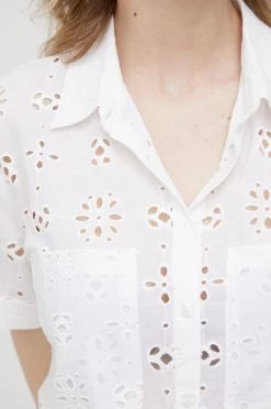 Ολόσωμες φόρμες Βαμβακερή φόρμα Pepe Jeans Linda άσπρο -Pepe Jeans Sales Store unnamed file 884