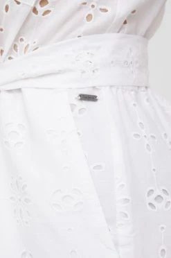 Ολόσωμες φόρμες Βαμβακερή φόρμα Pepe Jeans Linda άσπρο -Pepe Jeans Sales Store unnamed file 885