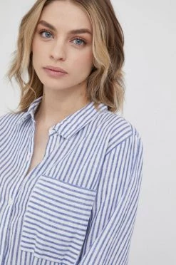 Φορέματα Φόρεμα από λινό μείγμα Pepe Jeans Meriut μπλε -Pepe Jeans Sales Store unnamed file 917