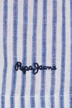 Φορέματα Φόρεμα από λινό μείγμα Pepe Jeans Meriut μπλε -Pepe Jeans Sales Store unnamed file 918