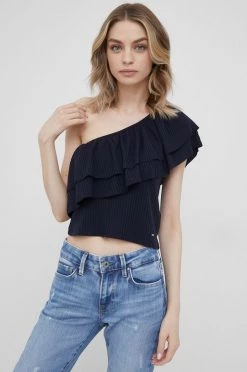 Μπλούζες Μπλουζάκι Pepe Jeans Baris χρώμα: ναυτικό μπλε