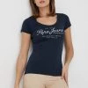 Κοντομάνικο Βαμβακερό μπλουζάκι Pepe Jeans Baia ναυτικό μπλε