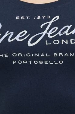 Κοντομάνικο Βαμβακερό μπλουζάκι Pepe Jeans Baia ναυτικό μπλε -Pepe Jeans Sales Store unnamed file 928