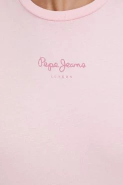 Κοντομάνικο Βαμβακερό μπλουζάκι Pepe Jeans Nina μοβ -Pepe Jeans Sales Store unnamed file 933