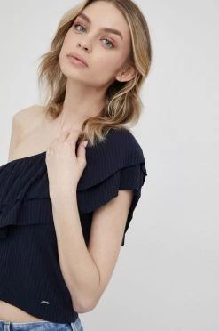 Μπλούζες Μπλουζάκι Pepe Jeans Baris χρώμα: ναυτικό μπλε -Pepe Jeans Sales Store unnamed file 95