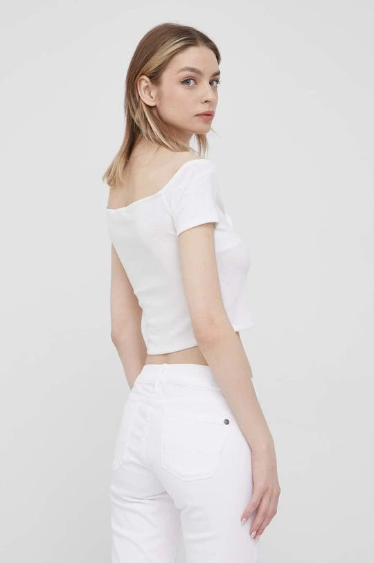 Μπλούζες Μπλουζάκι Pepe Jeans Beth χρώμα: άσπρο 5 Μπλούζες Μπλουζάκι Pepe Jeans Beth χρώμα: άσπρο - Image 3