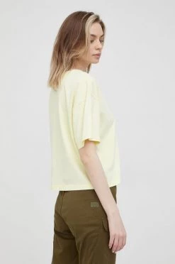 Κοντομάνικο Βαμβακερό μπλουζάκι Pepe Jeans Nina κίτρινο 9 Κοντομάνικο Βαμβακερό μπλουζάκι Pepe Jeans Nina κίτρινο -Pepe Jeans Sales Store unnamed file 967